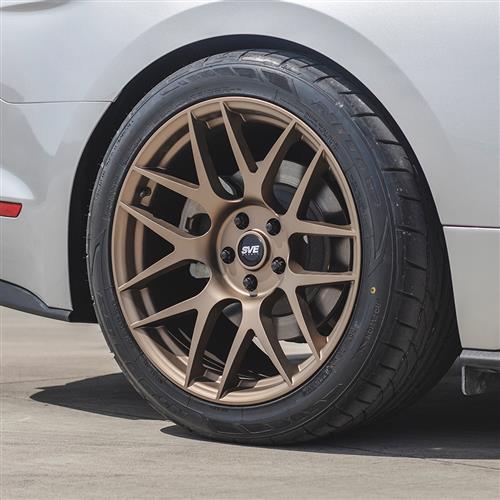 2015-23 Mustang SVE R357 Wheel & Nitto NT05 Tire Kit - 19x10/11 - Satin Bronze