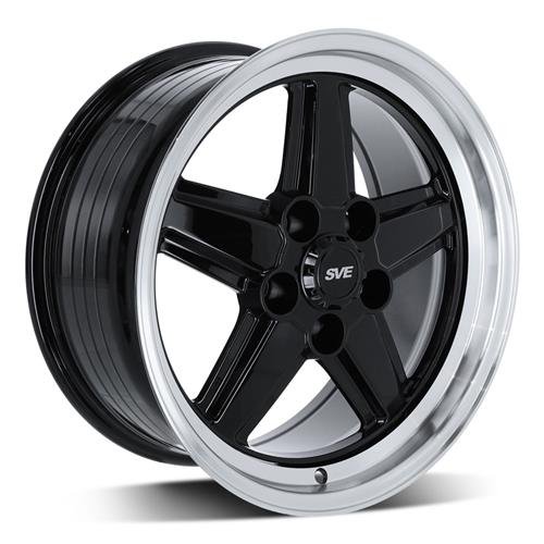 SVE Mustang 5-Lug S89 Wheel - 17x8 - Black (79-93)