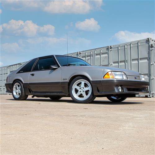 1979-1993 Mustang SVE Saleen SC Style Wheel Kit - Silver w/ Rivets - 17x8/9