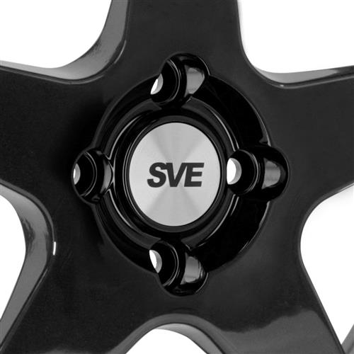 Mustang SVE Saleen SC Style Wheel Kit - 17x8 - Black w/ Machined Lip | 79-93