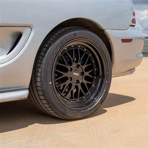 1994-04 Mustang SVE Series 1 Wheel & Nitto Tire Kit  - 18x9/10 - Gloss Black