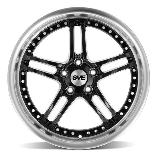 1994-04 Mustang SVE Series 2 Wheel & Nitto Tire Kit - 18x9/10 - Gloss Black