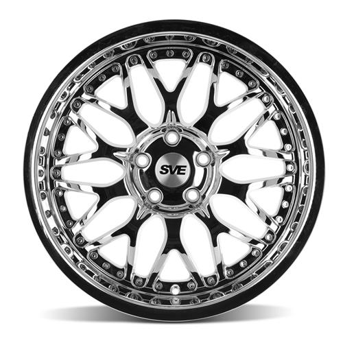 1994-04 Mustang SVE Series 3 Wheel & Nitto Tire Kit - 18x9/10 - Chrome