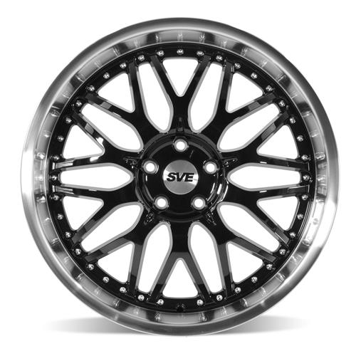 2015-23 Mustang SVE Series 3 Wheel & Nitto Tire Kit - 20x8.5/10 - Gloss Black