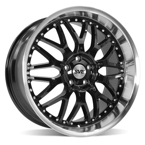 2015-23 Mustang SVE Series 3 Wheel & Nitto Tire Kit - 20x8.5/10 - Gloss Black