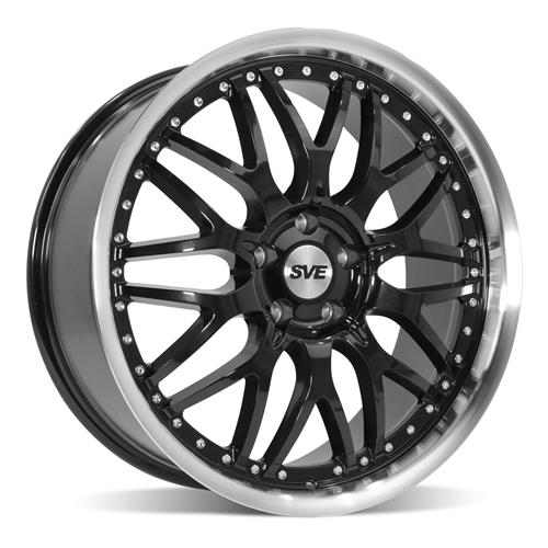 2015-23 Mustang SVE Series 3 Wheel & Nitto Tire Kit - 20x8.5/10 - Gloss Black