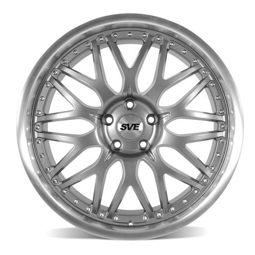 2015-23 Mustang SVE Series 3 Wheel & Nitto Tire Kit - 20x8.5/10 - Gun Metal
