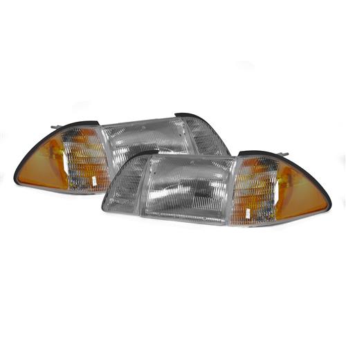 1987-93 Mustang Smoked OEM Style Headlight Kit by PDI Auto Parts