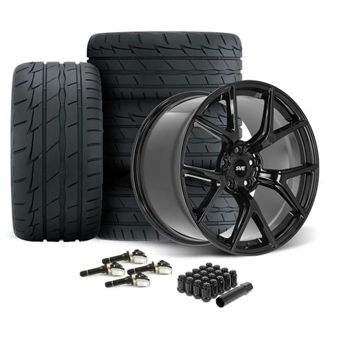 SVE Mustang SP2 Wheel & Firestone Tire Kit - 19x10/11 - Gloss