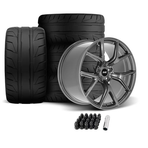 Mustang SVE SP2 Wheel & Nitto Tire Kit - 19x10/11- Graphite | (05-14)