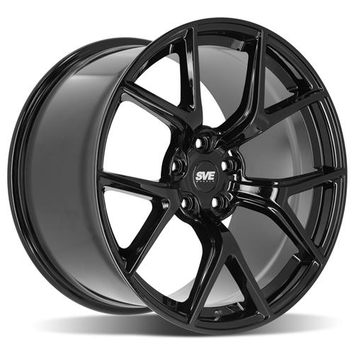 SVE Mustang SP2 Wheel & Tire Kit 19x10/11 Gloss Black Invo Tires