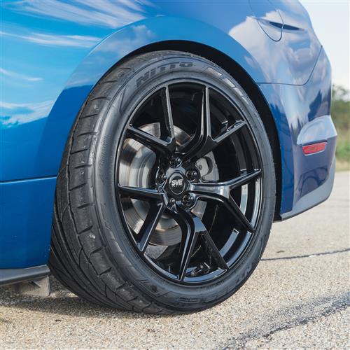 Mustang SVE SP2 Wheel & Nitto NT05 Tire Kit - 19x10/11 - Black | 15-23