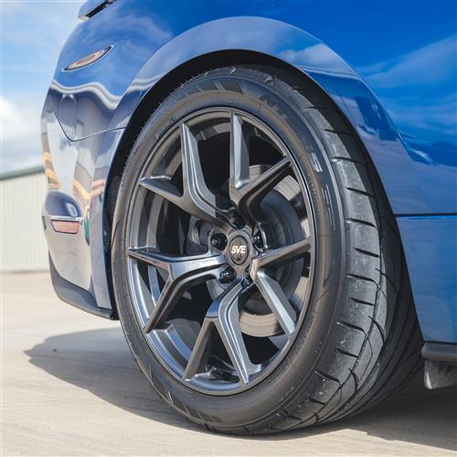 Mustang SVE SP2 Wheel & Nitto NT05 Tire Kit - 19x10/11- Gloss Graphite | 15-23