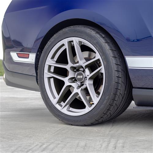 2005-14 Mustang SVE X500 Wheel & Nitto Tire Kit - 19x10 - Gloss Silver