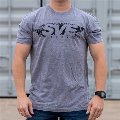 SVE Wheels T-Shirt - (Large) - Vintage Gray