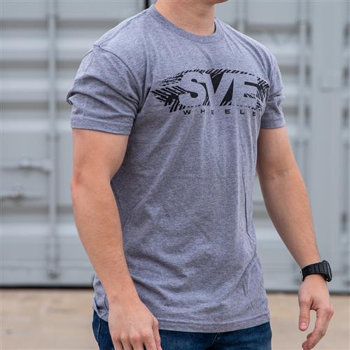 SVE Wheels T-Shirt - (Large) - Vintage Gray