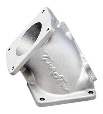 1994-95 Mustang Trick Flow 75mm Throttle Body Adapter Silver 5.0