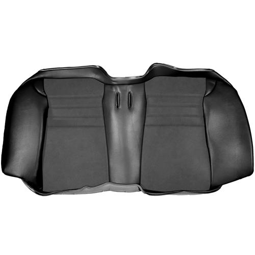 2003-2004 Mustang Convertible TMI Cobra Seat Upholstery - Leather - Dark Charcoal w/ Suede Inserts
