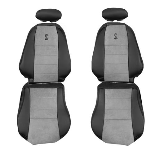 2003-2004 Mustang TMI Cobra Leather Seat Upholstery w/ Graphite Inserts - Coupe