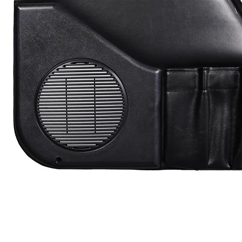 1990-1993 Mustang TMI Door Panels for Power Windows - Black - Convertible