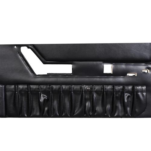 1990-1993 Mustang TMI Door Panels for Power Windows - Black - Convertible