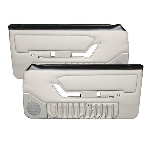 1990-1992 Mustang Convertible TMI Door Panels for Power Windows - Titanium Gray