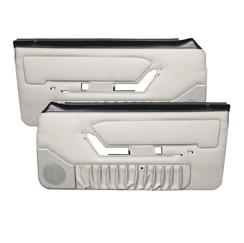 1990-1992 Mustang TMI Door Panels for Power Windows - Titanium Gray