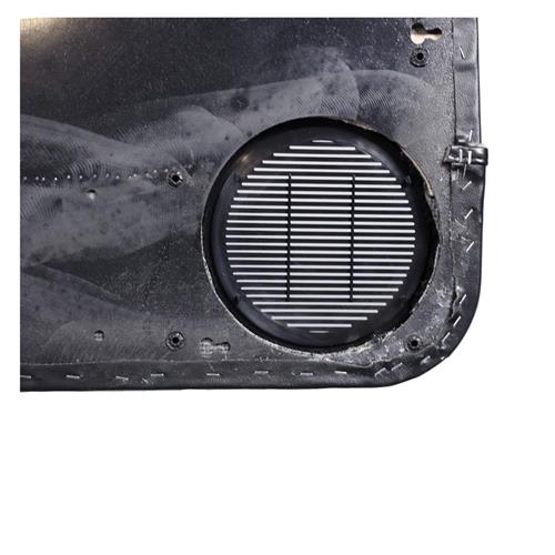 1988-1989 Mustang TMI Door Panels for Power Windows w/ Tweed Inserts - Black - Convertible