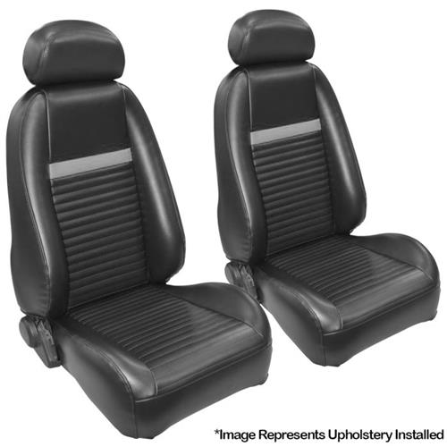 2003-2004 Mustang Coupe TMI Mach 1 Seat Upholstery - Vinyl - Dark Charcoal