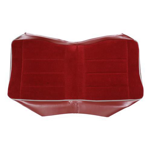 1985-86 Mustang TMI Sport Seat Upholstery - Cloth  - Canyon Red w/ Gray Welt Hatchback
