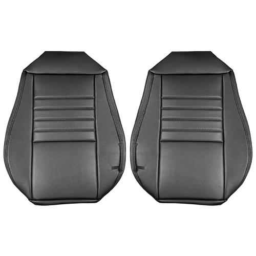 1999-2004 Mustang Coupe TMI Sport Seat Upholstery - Leather - Dark Charcoal