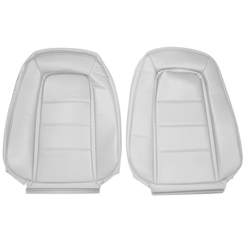 TMI Mustang Sport Seat Upholstery - Vinyl - Oxford White (85-86 ...