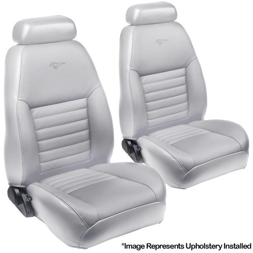 TMI Mustang Sport Seat Upholstery - Vinyl - Medium Graphite (99-04 ...