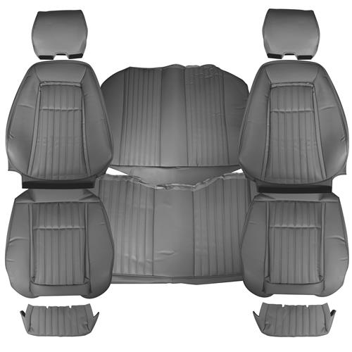 TMI Mustang Vinyl Seat Upholstery - Sport Seats Opal Gray (1993) Coupe ...