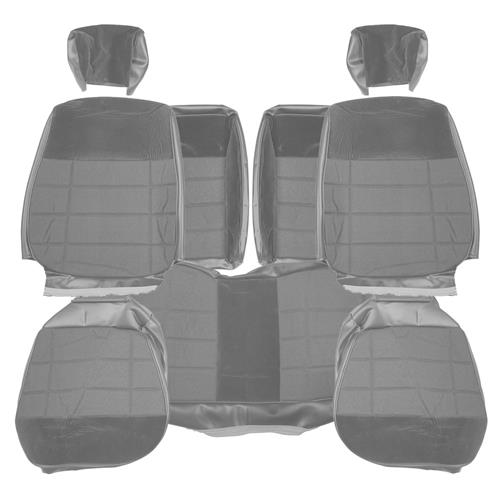 1990-92 Mustang Acme Standard Seat Upholstery - Cloth  - Titanium Gray Hatchback
