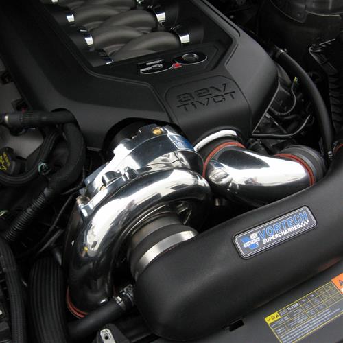 2011-2014 Mustang GT Vortech V-3 SI Tuner Kit With Intercooler - Polished Finish