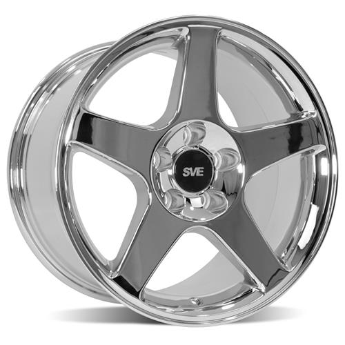 1994-04 Mustang SVE 03 Cobra Wheel Kit - 17x9/10.5 Chrome