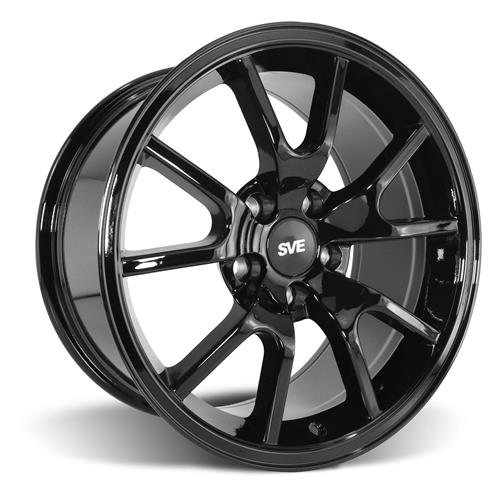 Mustang FR500 Wheel Kit - 17x9/10.5 - Gloss Black (94-04)