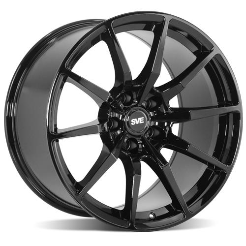 SVE Mustang S350 Wheel Kit - 18x9/10 - Gloss Black (94-04)