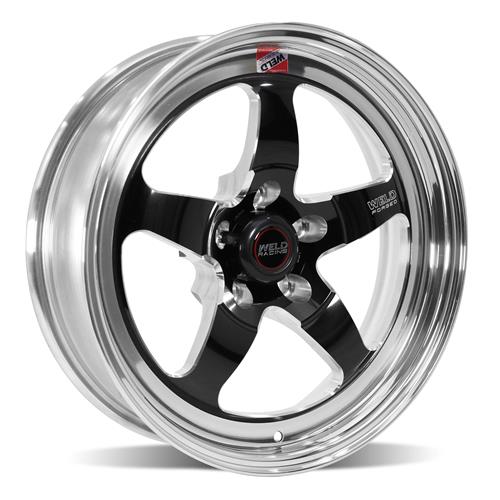 Weld Mustang Rt S S71 Drag Wheel 17x5 Black W Polished Lip 94 21