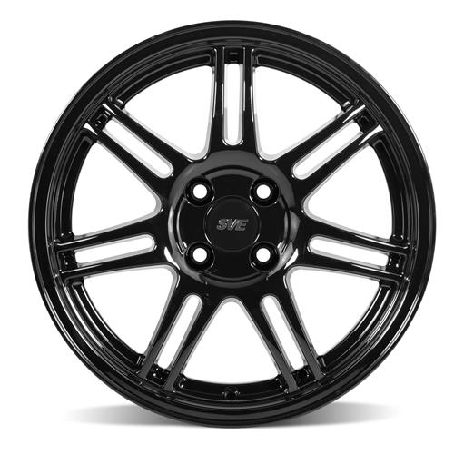 1979-93 Mustang SVE 4 Lug Anniversary Wheel & Nitto Tire Kit  - 17x9 - Gloss Black