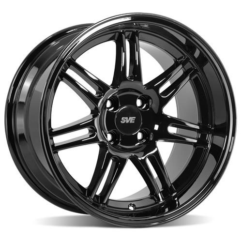 1979-93 Mustang SVE 4 Lug Anniversary Wheel & Sumitomo Tire Kit  - 17x9/10 - Gloss Black