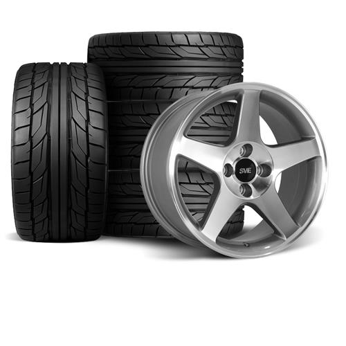 1979-93 Mustang SVE 2003 Cobra Style Wheel & Tire Kit - 17x9 - Machined Nitto NT555 G2