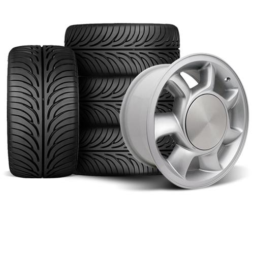 Mustang 93 Cobra Wheel & Tire Kit 17x8.5 Silver (79-93 ...