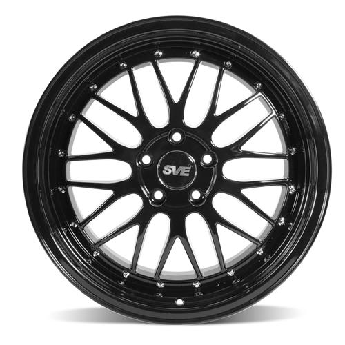 1994-04 Mustang SVE Series 1 Wheel & Sumitomo Tire Kit - 18x9/10 - Gloss Black