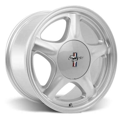 1979-93 Mustang 4 Lug Pony Wheel & Sumitomo Tire Kit - 17x8/9 - Silver