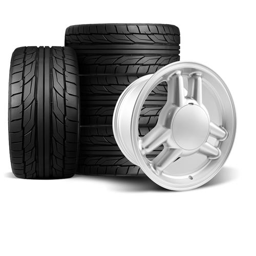 SVE Mustang TriBar Wheel & Tire Kit 17x8/9 5 Lug NT555 G2 Tires