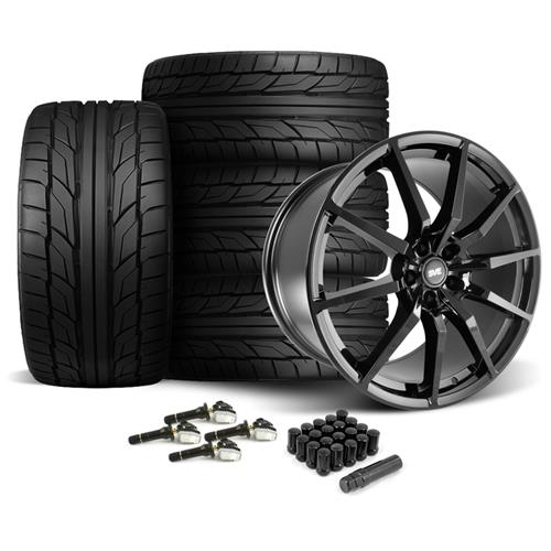 2015-23 Mustang SVE S350 Wheel & Nitto Tire Kit - 20x10 - Gloss Black
