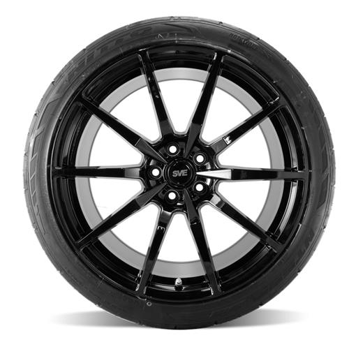 SVE Mustang S350 Wheel & Nitto Tire Kit - 20x10 - Gloss Black (05-14)