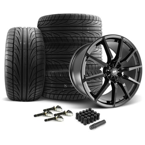 2015-21 Mustang SVE S350 Wheel & Tire Kit - 20x10 - Gloss Black Ohtsu FP8000